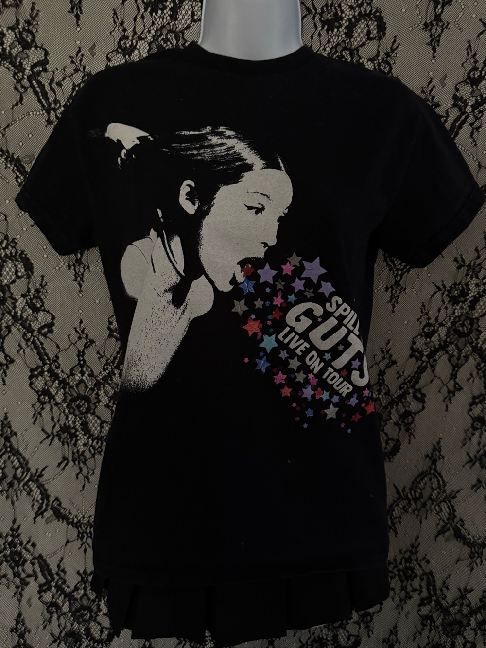 Olivia Rodrigo "Spill Your Guts Live on Tour" black t-shirt
